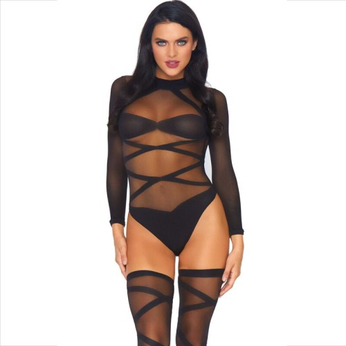 Leg Avenue 2-Piece Body + Stockings Set