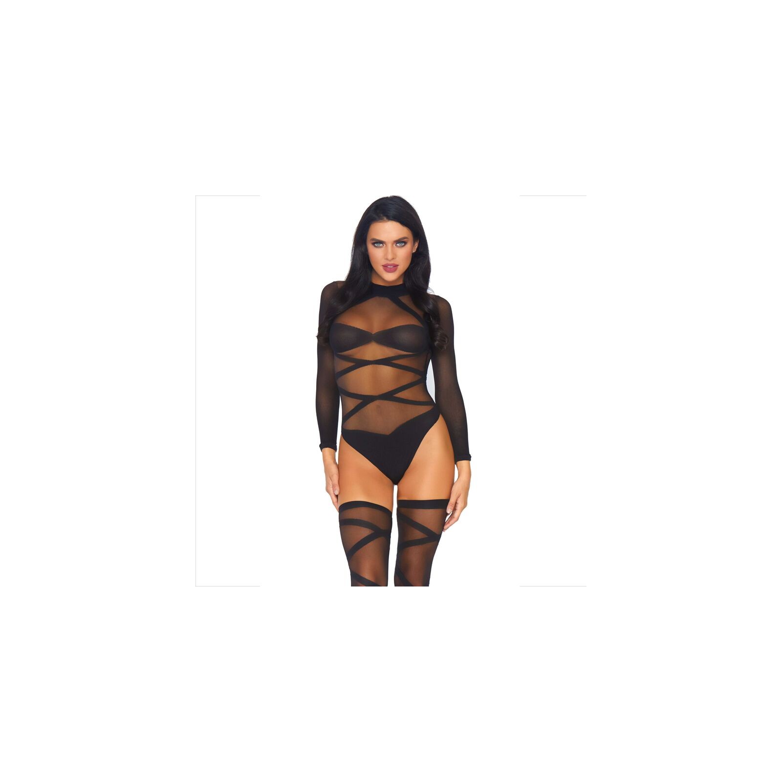 Leg Avenue 2-Piece Body + Stockings Set