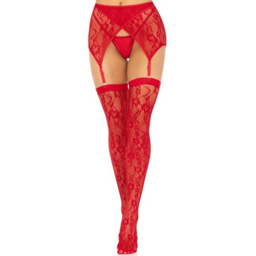 Leg Avenue Lace & Garter Thigh Highs for Seductive Elegance