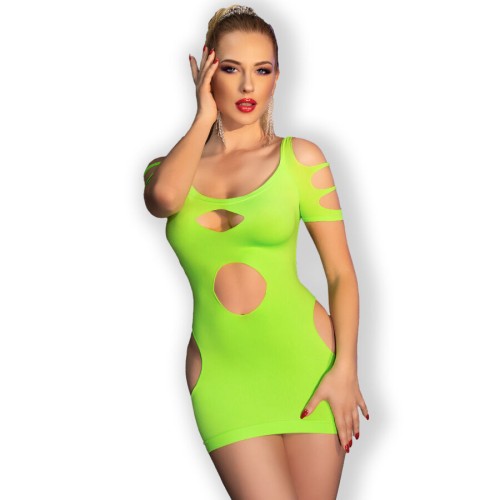 Chilirose 4671 Seamless Sexy Dress Green S/M