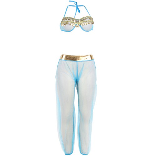 Subblime - Set of India Style Lingerie Blue S/M