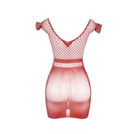 Sublime Red Crochet Mini Dress