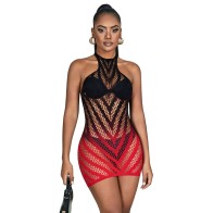 Sublime Gradient Fishnet Dress for Ultimate Seduction