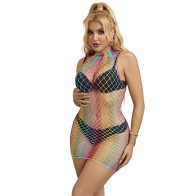 Subblime 952433 Sleeveless Mesh Dress Rainbow