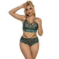 Subblime Bra Panties Set Green S M