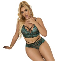 Subblime Bra Panties Set Green S M