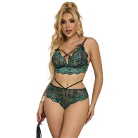 Subblime Bra Panties Set Green S M