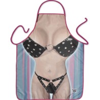 Delantal Bikini para Fiestas con Ilustraciones Divertidas