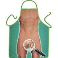 Men's Fun Party Apron with Illustrations