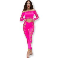 Chilirose CR 4632 Fuchsia Top & Pants Set - Comfort & Style