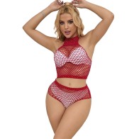 Subblime - Set De Rejilla Con Brillantes Rojo Talla Única