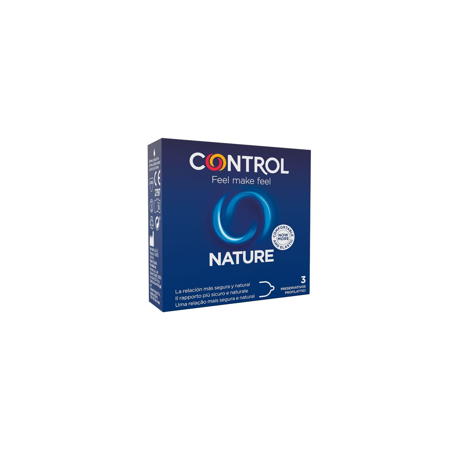 Control - Nature Preservativos - Caja de 3 para Seguridad y Confort