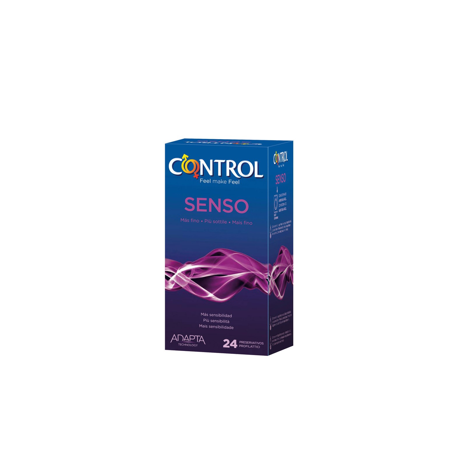 Condones Control Adapta Senso Caja de 24 Unidades