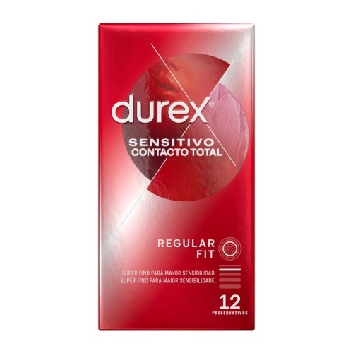 Durex Sensitivo Contacto Total 12 Preservativos de Látex