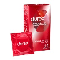 Durex Sensitivo Contacto Total 12 Preservativos de Látex