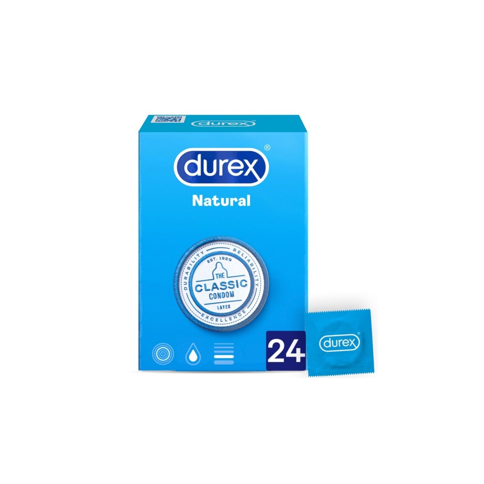 Durex - Natural Plus Preservativos 24 Unidades