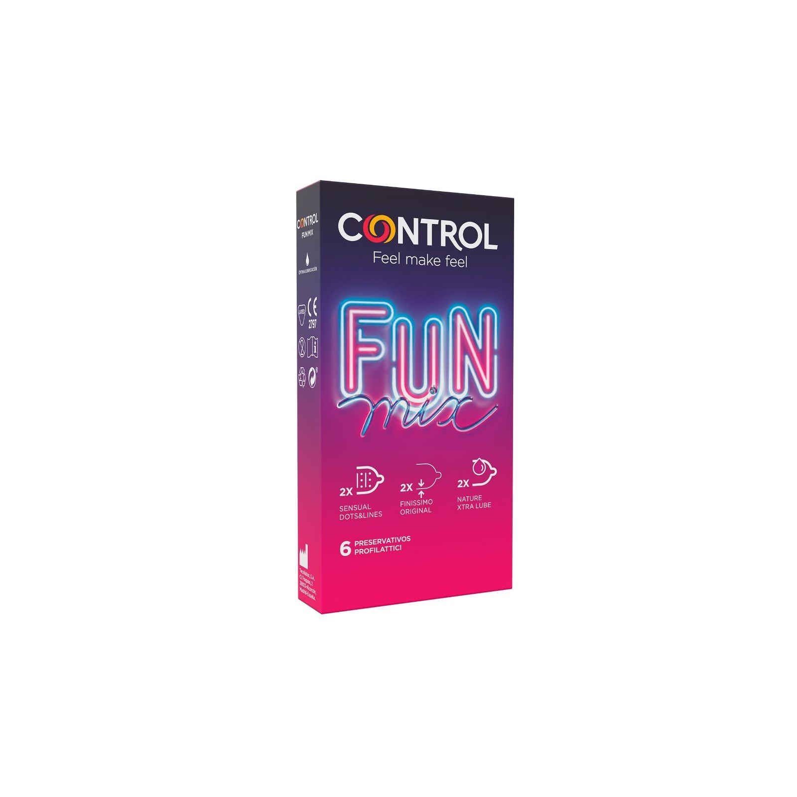 Control Feel Fun Mix 6 Uds