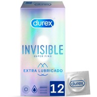 Durex Invisible Extra Lubricado 12 Unidades