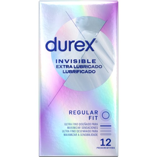 Durex Invisible Extra Lubricado 12 Unidades