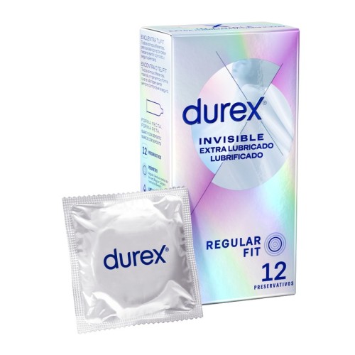 Durex Invisible Extra Lubricado 12 Unidades