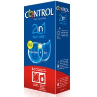 Control Duo Natura Kit - 6 Condoms + Gel