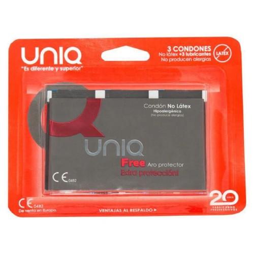 Preservativos Uniq Free con Aro Protector - Cómodos y Seguros