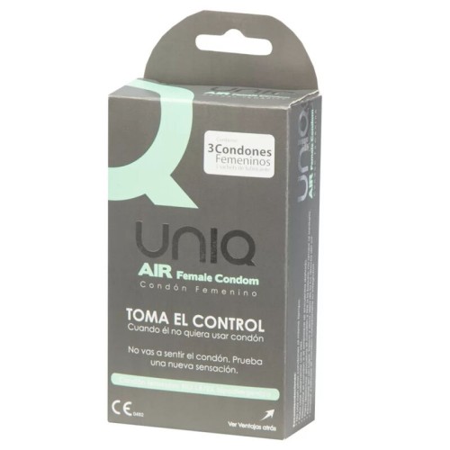 Preservativo Femenino Uniq Air Sin Latex 3 Unidades