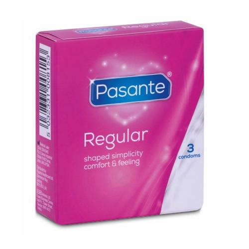 Pasante Regular Condoms 3 Pack - Buy Online