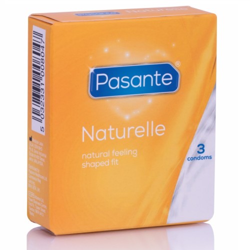 Pack of 3 Pasante Naturelle Condoms - Natural Feel