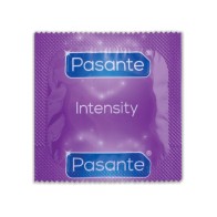 Pasante Ribs & Dots Intensity Condoms - 12 Units of Pleasure