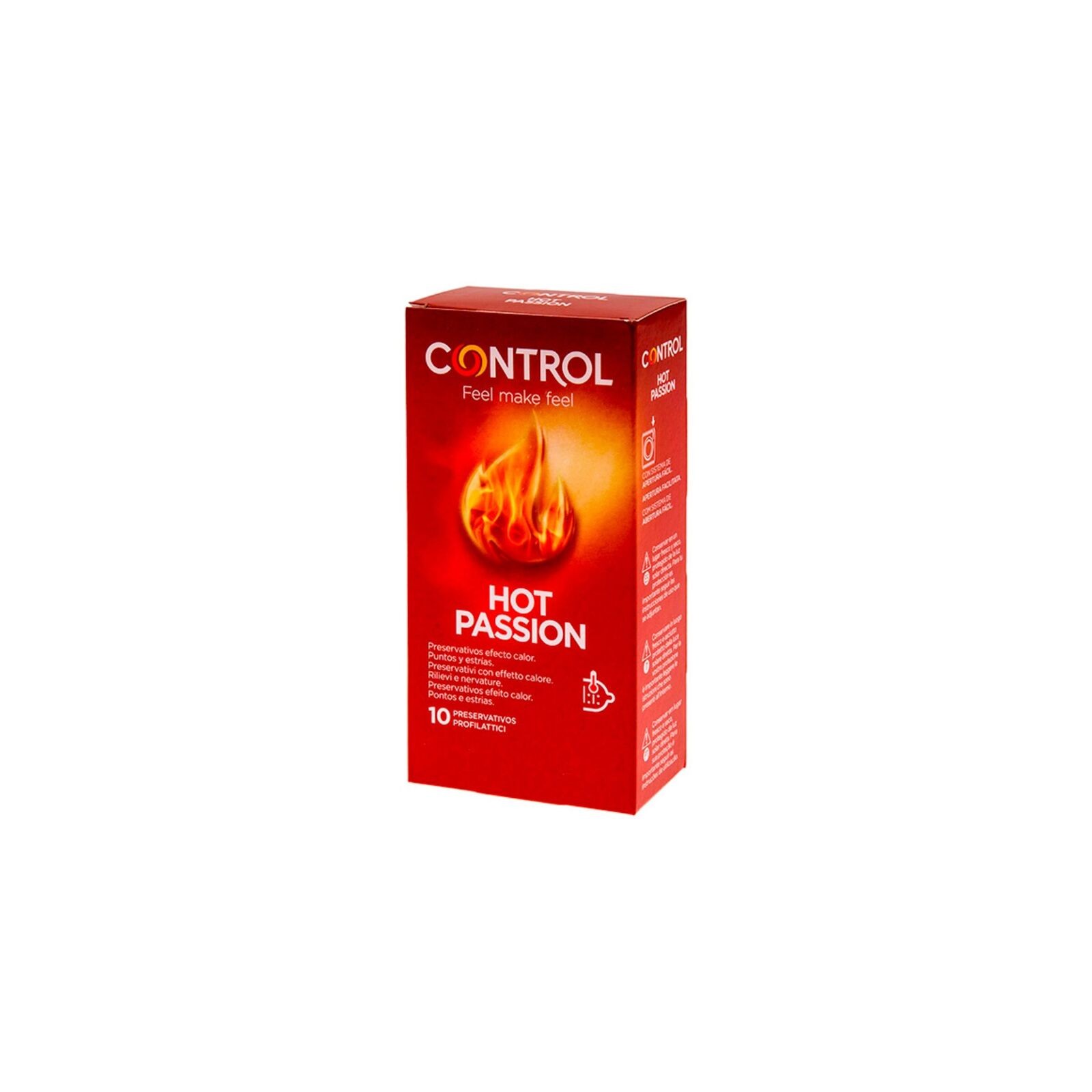 Control Hot Passion Condoms Heat Effect 10 Units