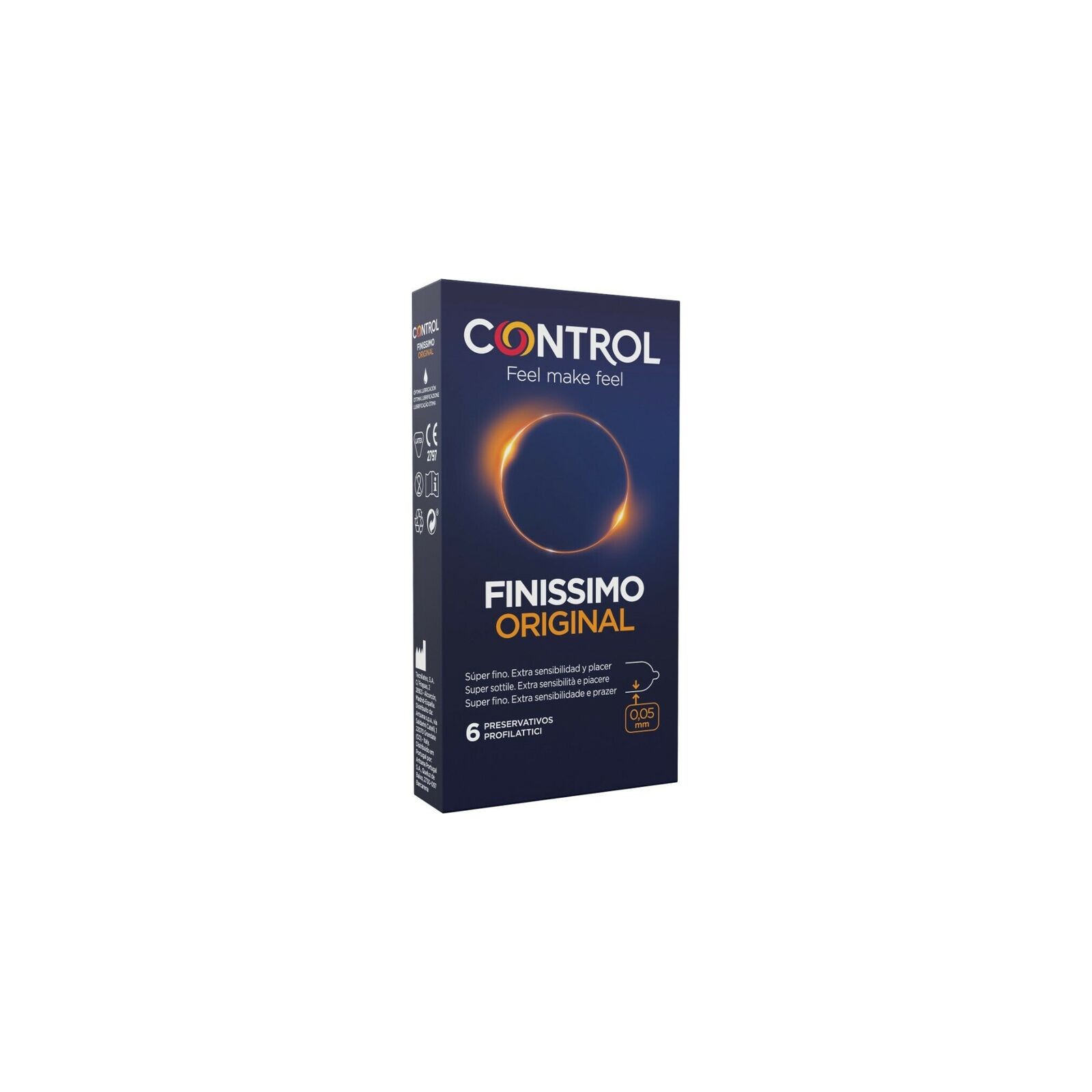 Control Finissimo Original - 6 Preservativos para Sensibilidad Extra