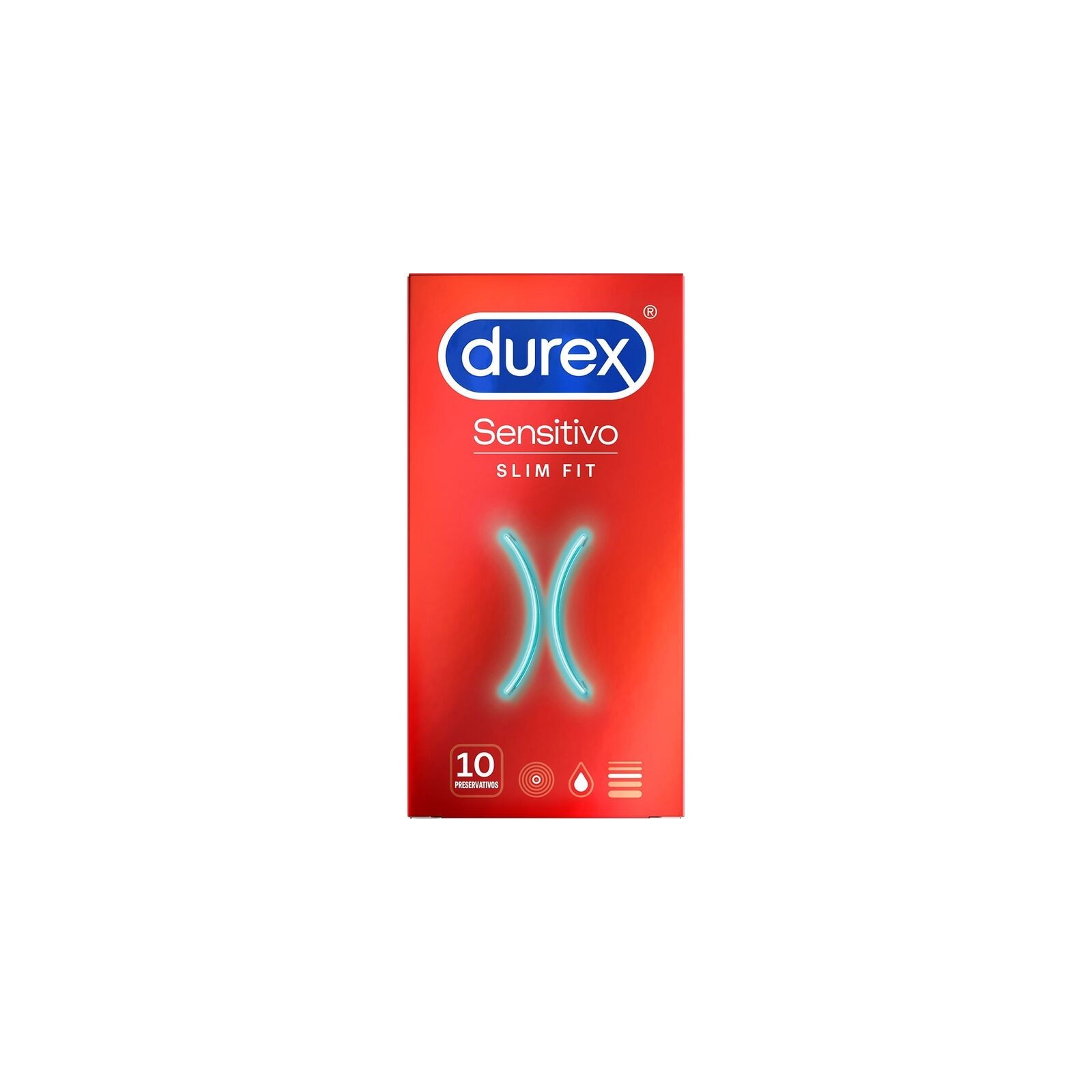 Durex Sensitive Condoms 10 Pack - Slim Fit