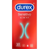 Durex Sensitive Condoms 10 Pack - Slim Fit