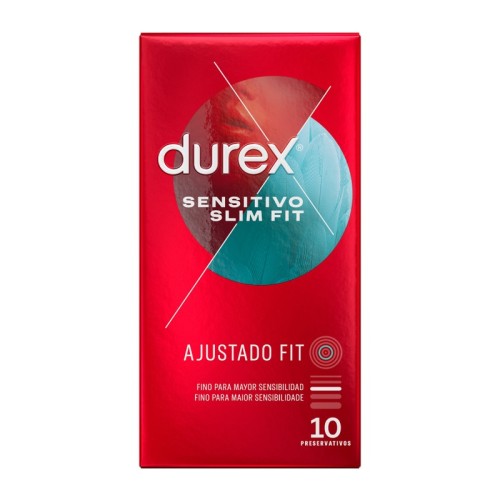 Durex Sensitive Condoms 10 Pack - Slim Fit