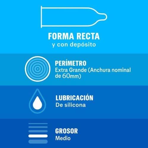 Durex Natural XL 12 Unidades Preservativos