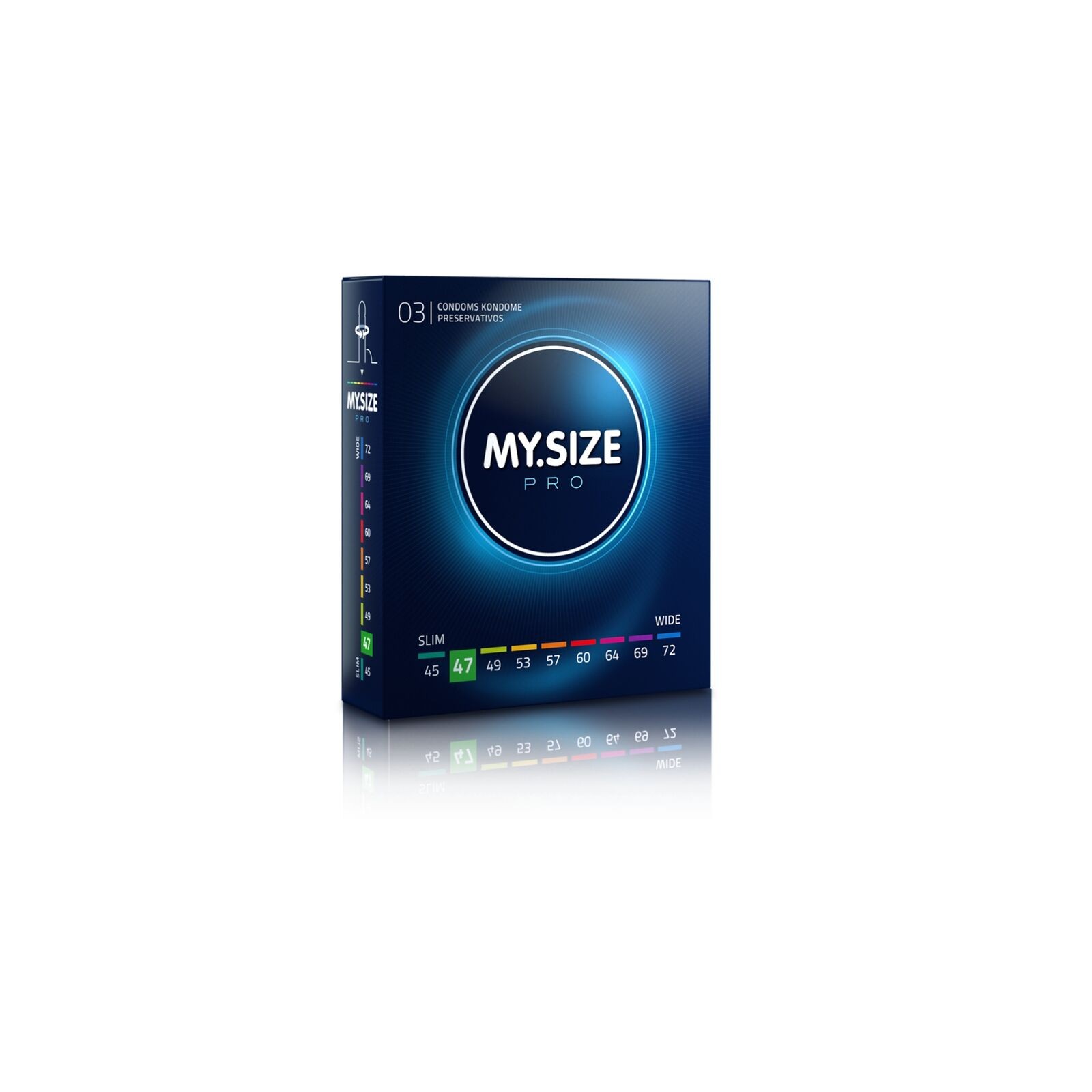 My Size - Pro Condoms 47 Mm 3 Units