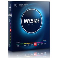 My Size Pro Condoms 60mm 3 Pack