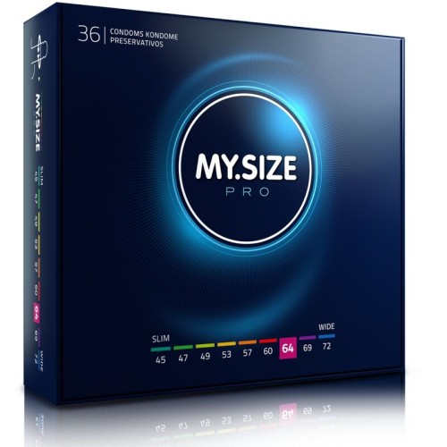 My Size Pro Condoms 64mm - 36 Pack, Premium Comfort