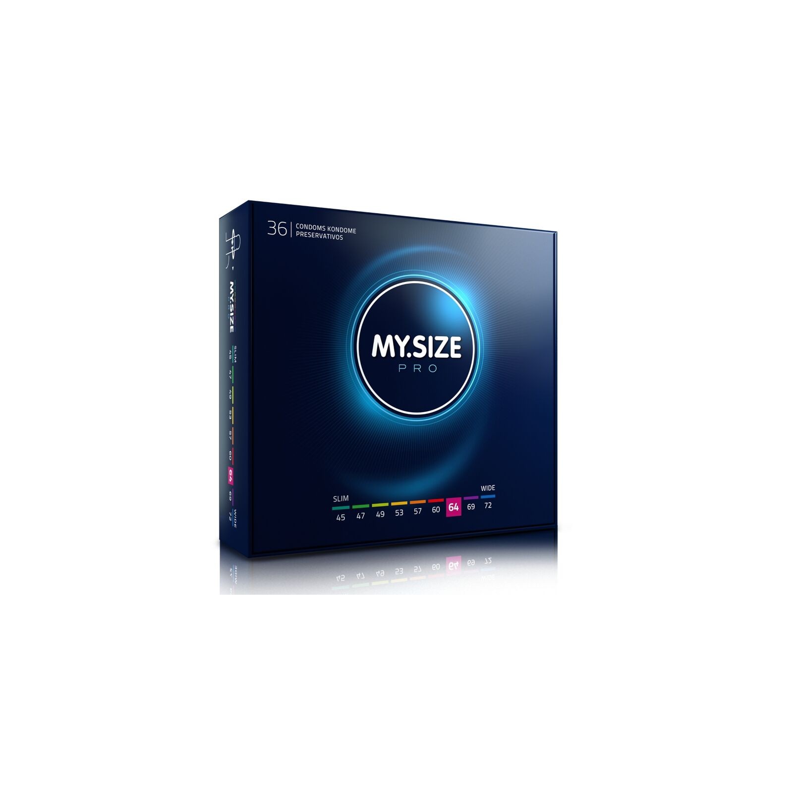 My Size Pro Condoms 64mm - 36 Pack, Premium Comfort