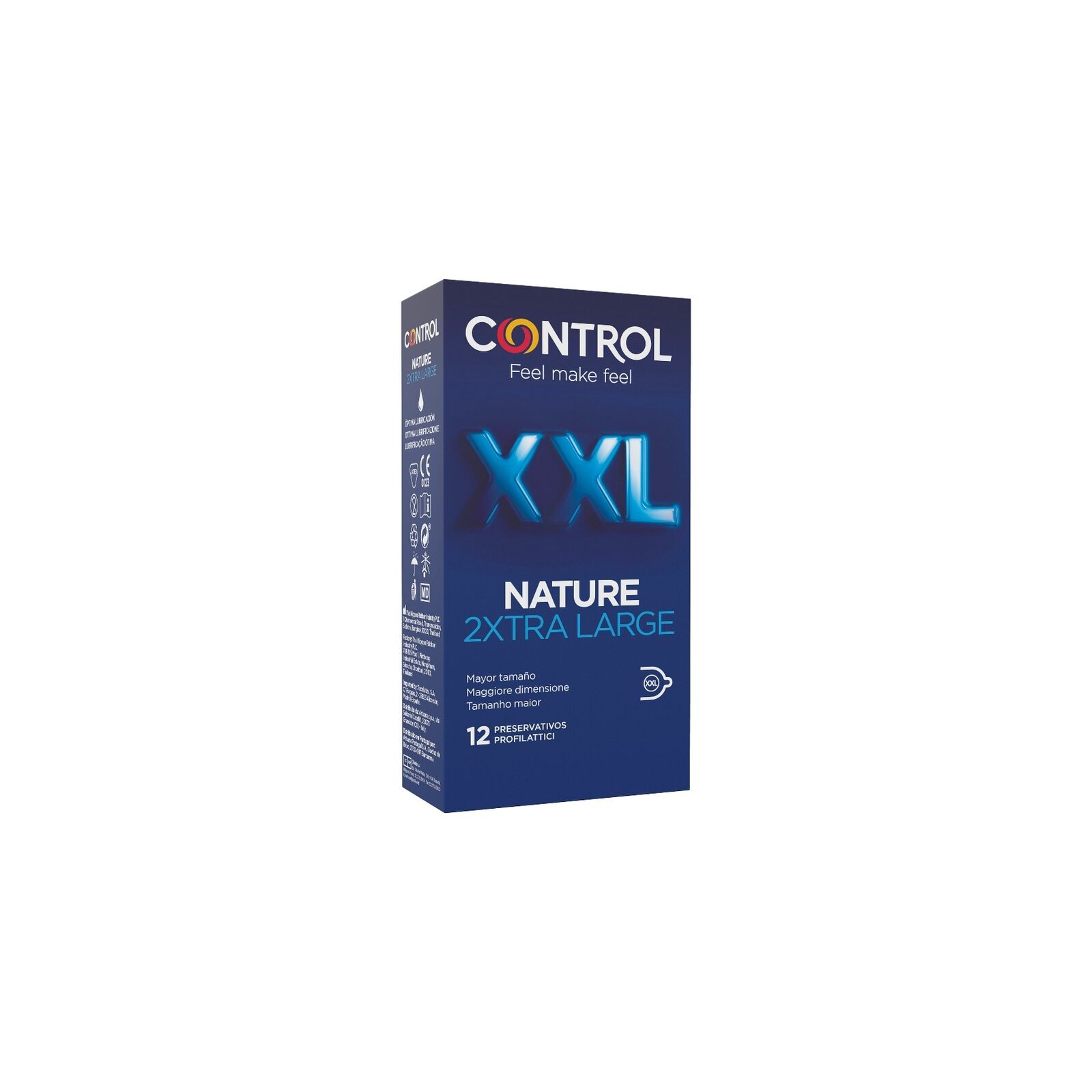 Control Nature XXL - Preservativos Extra Grandes - Comodidad Máxima