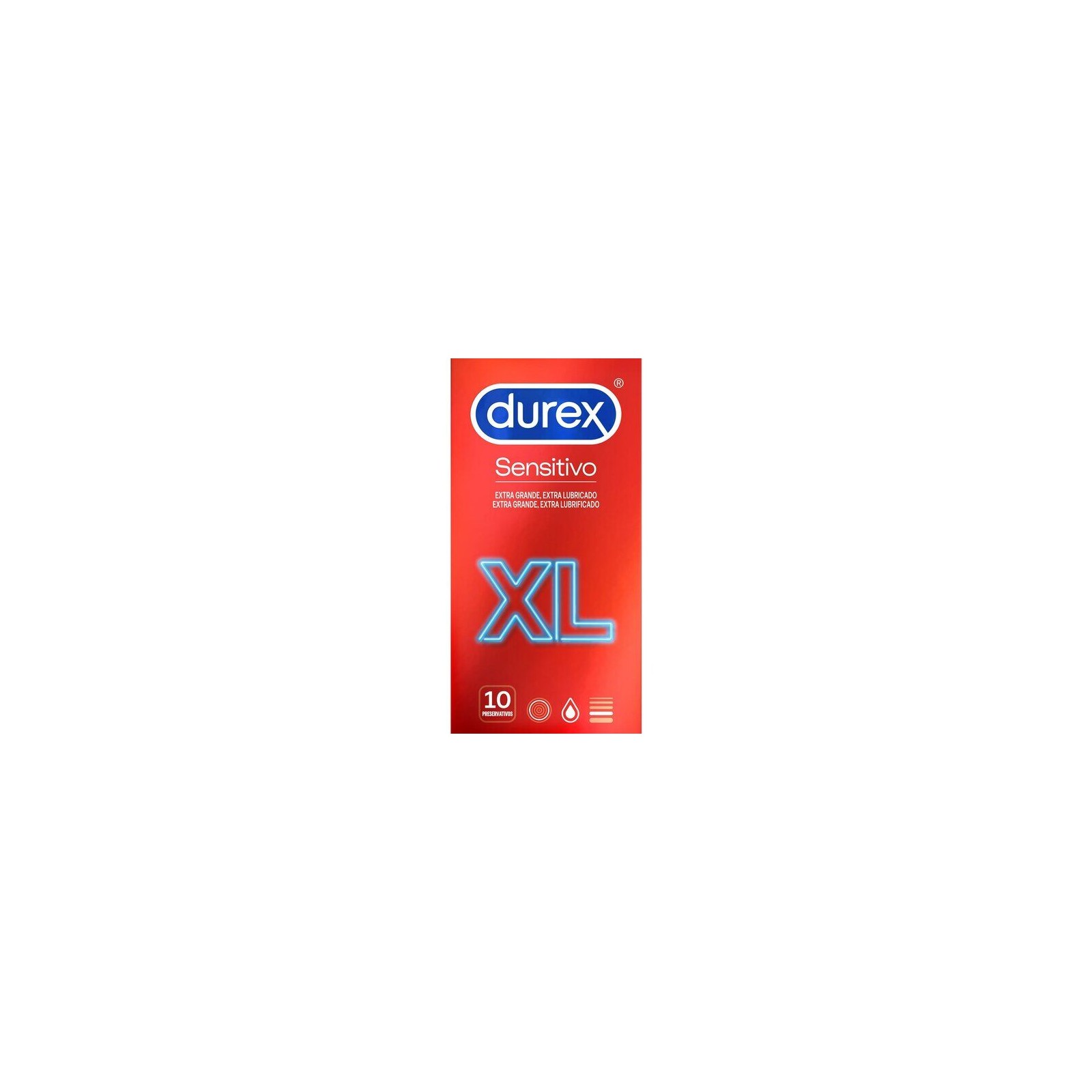 Durex Preservativos Sensitivo XL Paquete de 10