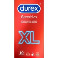 Durex Preservativos Sensitivo XL Paquete de 10