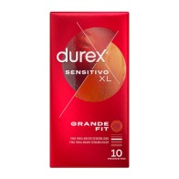 Durex Preservativos Sensitivo XL Paquete de 10