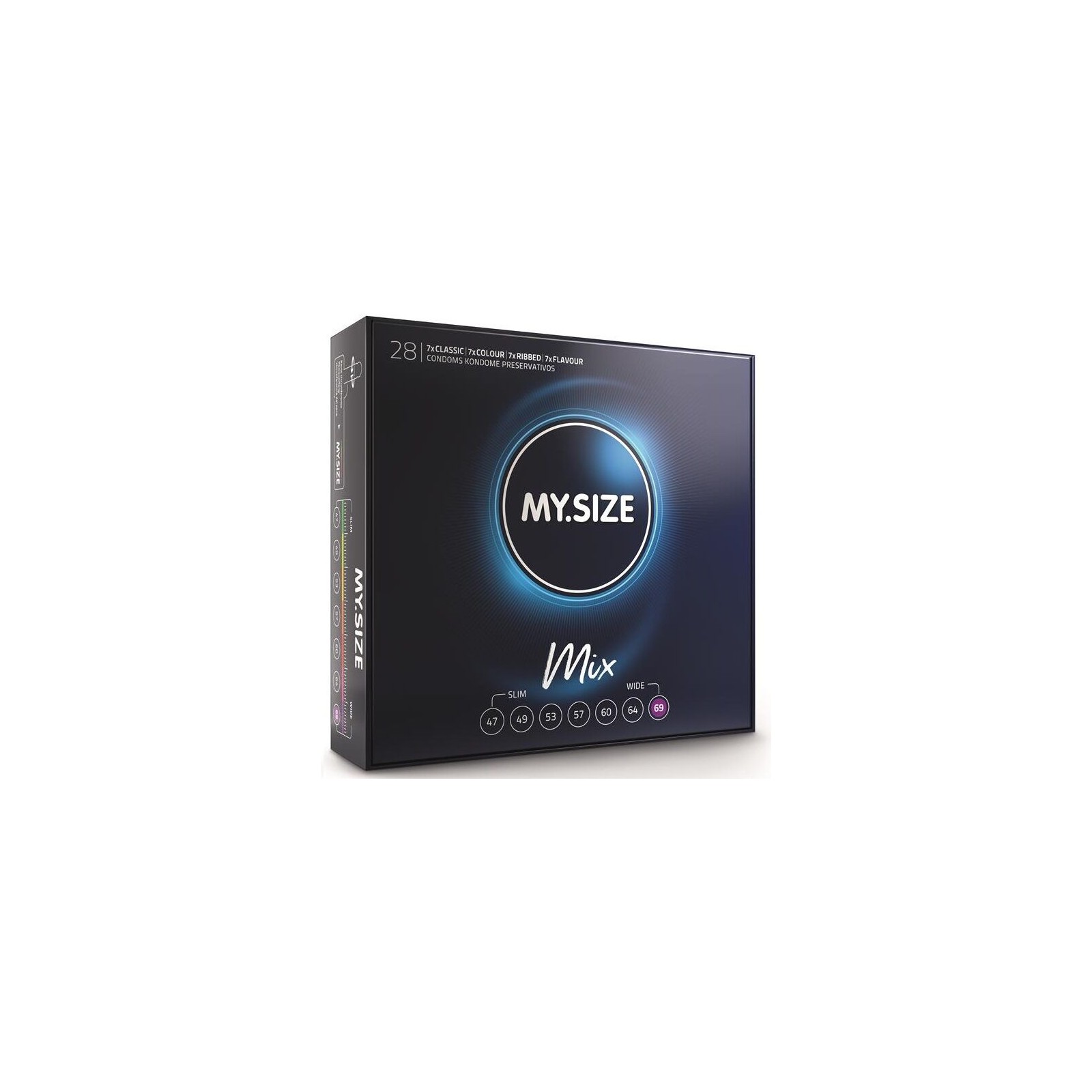 My Size Mixed Condoms 69 mm - 28 Pack