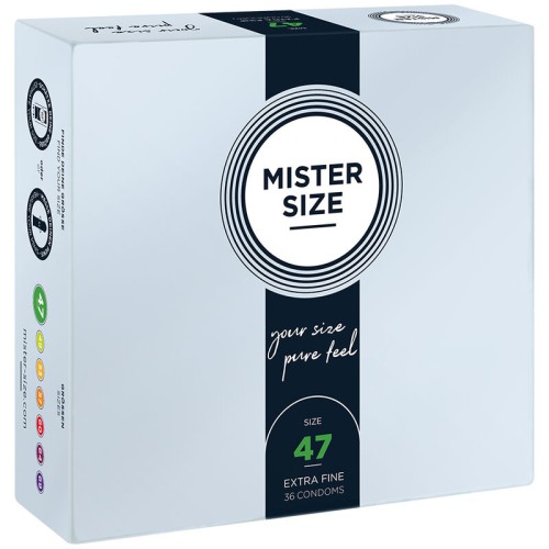 Mister Size 47mm Small Condoms - Pack of 36