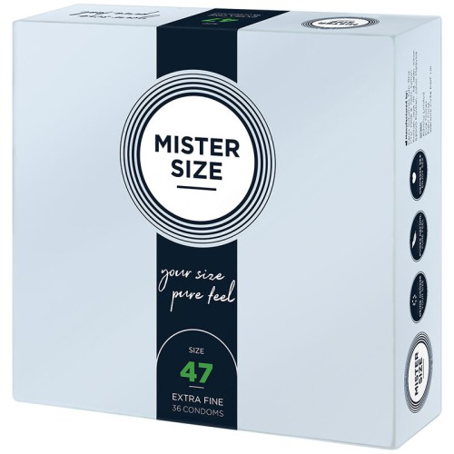 Mister Size 47mm Small Condoms - Pack of 36