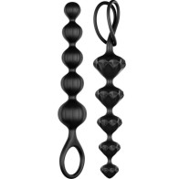 Satisfyer - Love Beads Negro - Diversión Anal para Principiantes