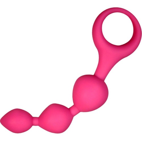 Triball Bolas Anales Silicona Rosa 15 cm