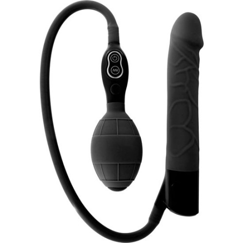 Inflatable Black Vibrator for Intense Pleasure